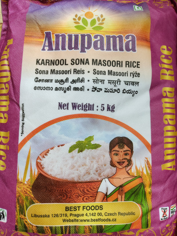 Anupama Sona Masoori Rice - 5kg