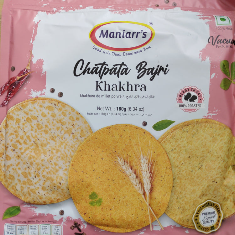 Maniarr's Chatpata Bajri Khakhra - 180g