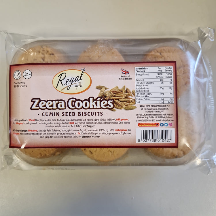 Regal Zeera Cookies ( Cumin Seed Biscuits) - 400g