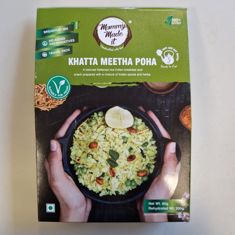 Mommy Made It Khatta Meetha Poha - 80g ( Rehydrated Wt. 200g)