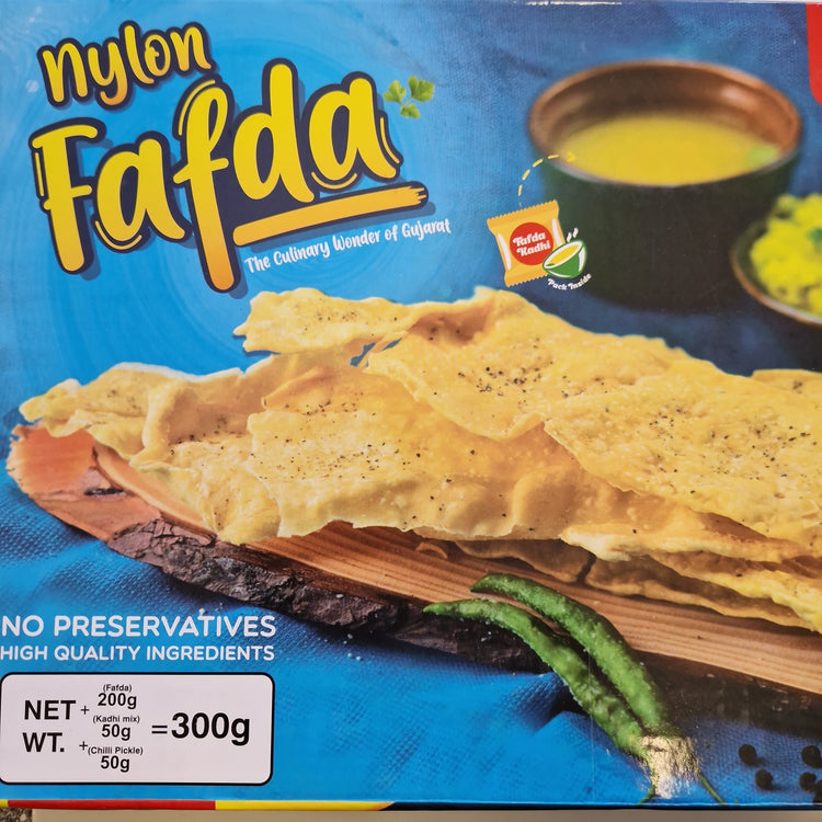 Chheda's  Naylon Fafda with Kadhi Sachet & Chili Pickle - 300g