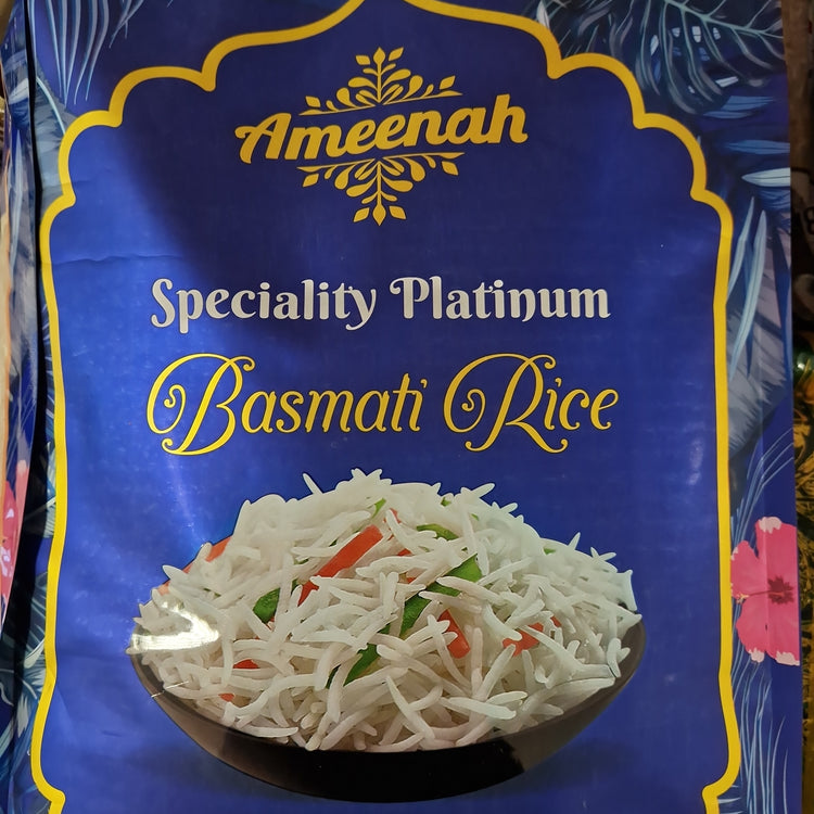 Ameenah Speciality Platinum Basmati Rice - 10kg