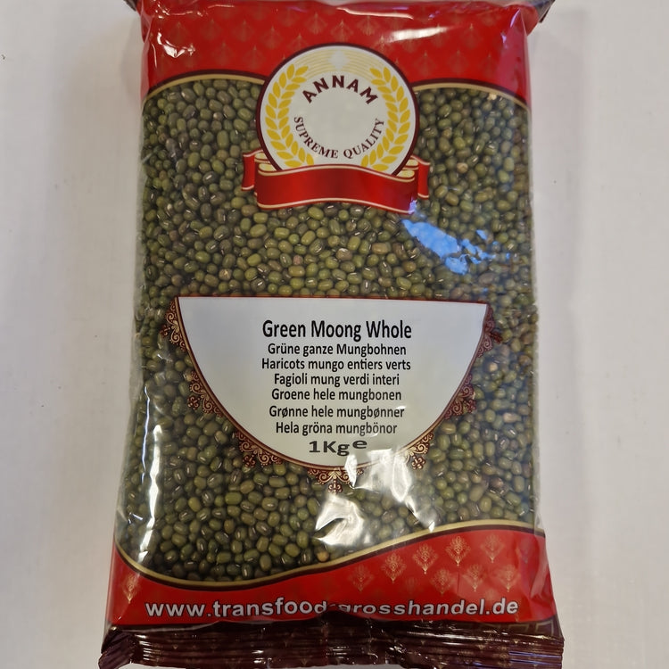 Annam Green Moong Whole - 1kg
