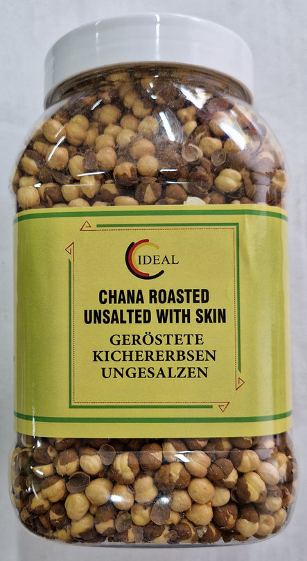 Ideal Roasted Chana With Skin (Unsalted) - 500g