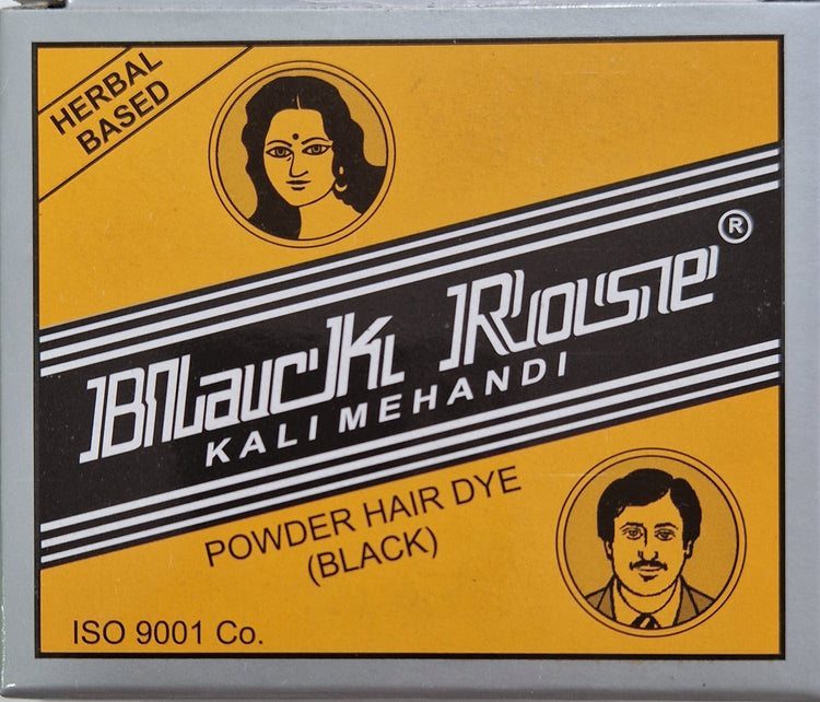 Black Rose Kali Mehandi (Powder Hair Dye Black ) - 5 Sachets