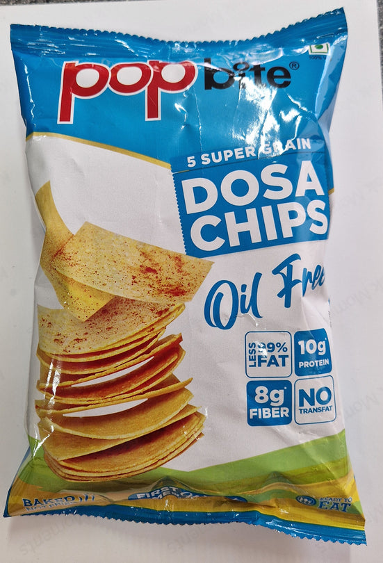 Pop Bite  Oil Free Dosa Chips - 80g