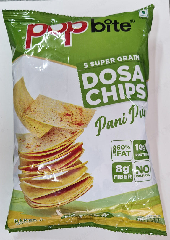 Pop Bite Pani Puri Dosa Chips -  80g