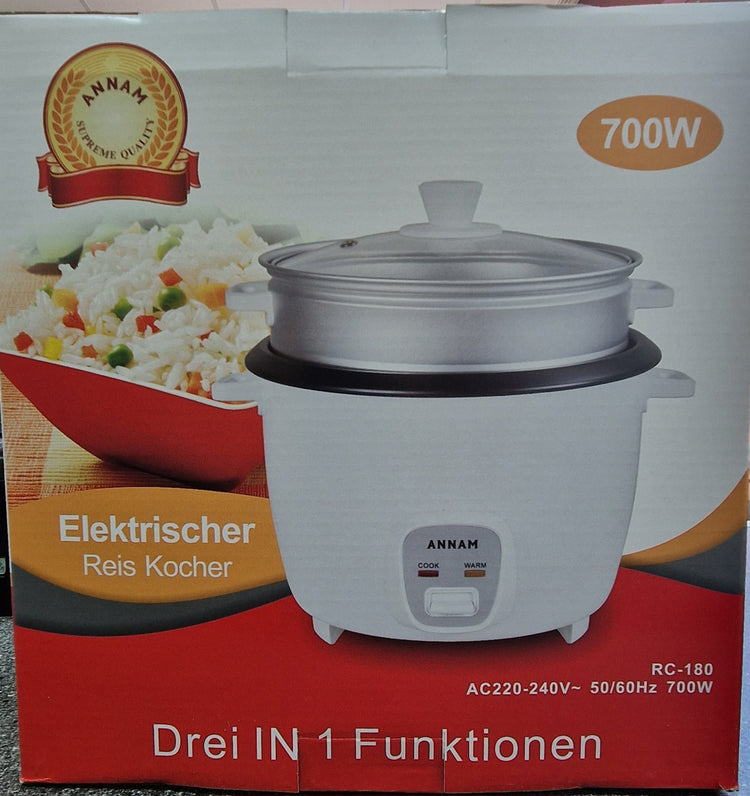 Annam Rice Cooker 700W ( Reis Kocher) - 1.8Liter