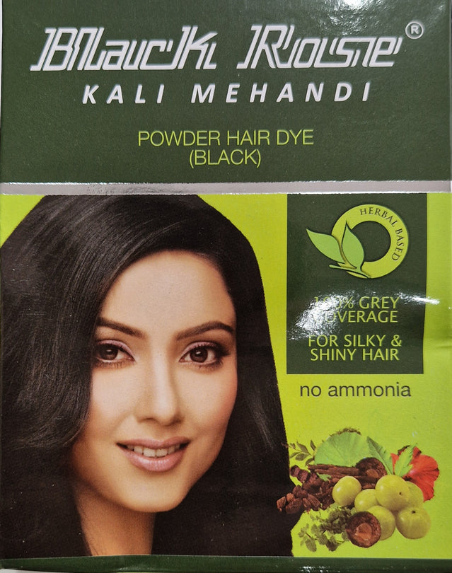 Black Rose Kali Mehndi ( Powder Hair Day Black) - 5 Sachets