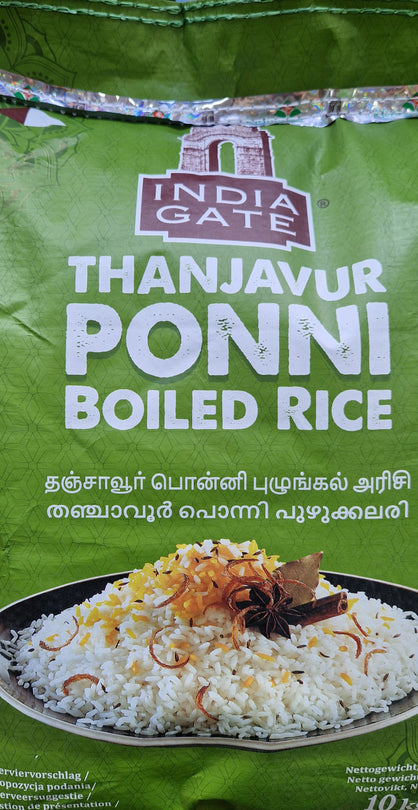 India Gate Ponni Boiled Rice - 10kg