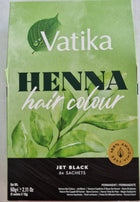 Vatika Heena Hair Colour ( Jet Black - 6 Sachets) - 60g