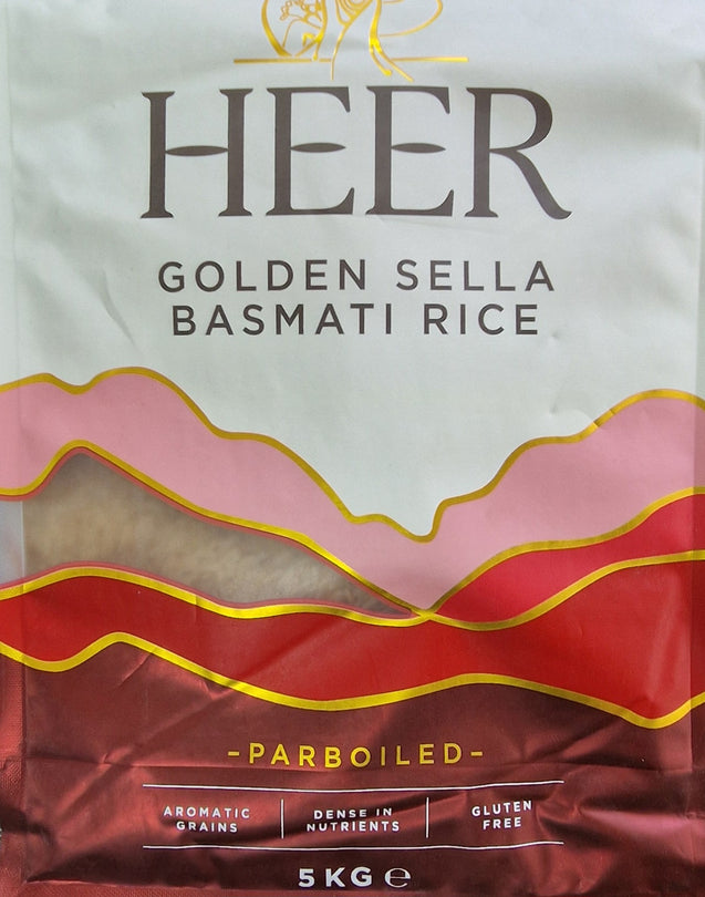 Heer Golden Sella Basmati Rice - 5kg