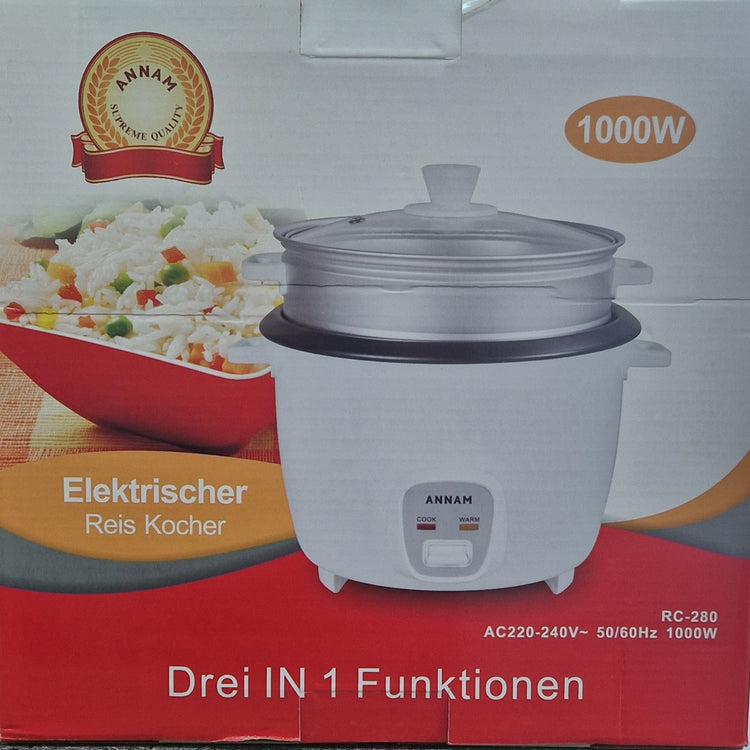 Annam Rice Cooker 1000W (Reis Kocher ) - 2.8 Liter