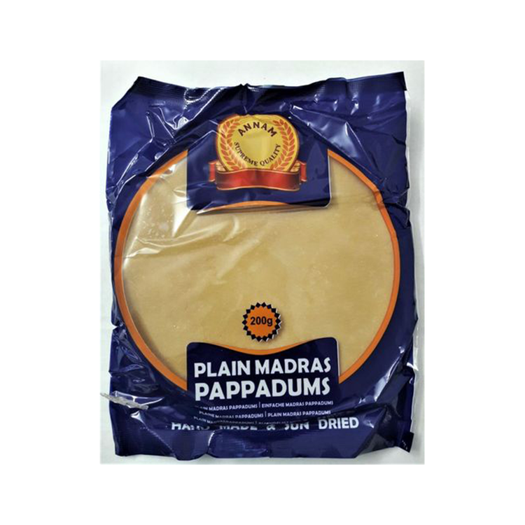 Annam Plain Madras Papadam 200g