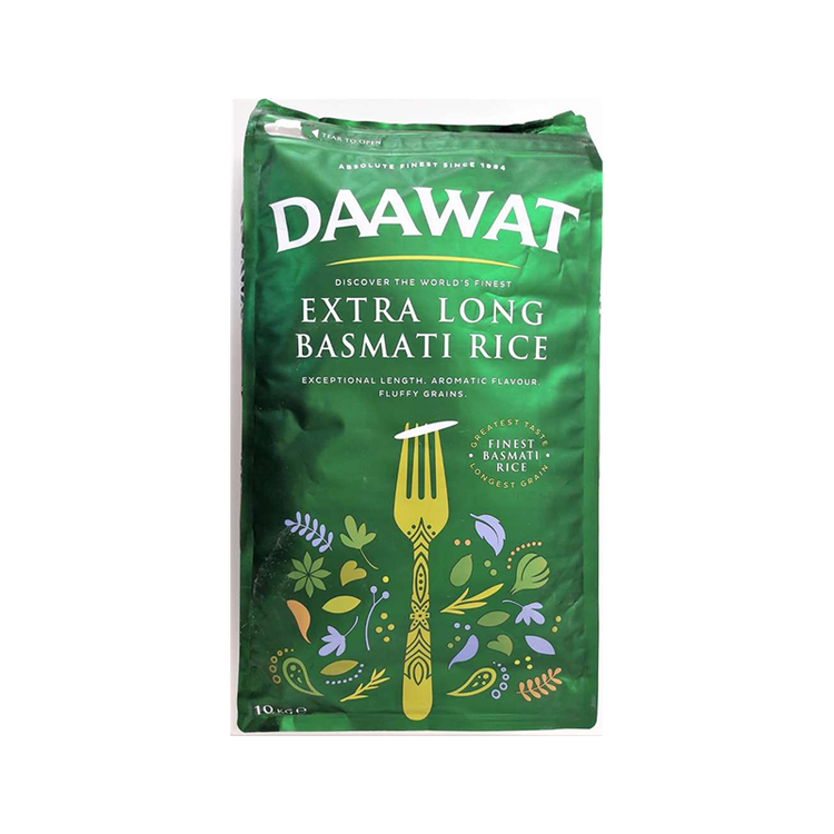 Daawat Extra Long Basmati Rice - 10kg