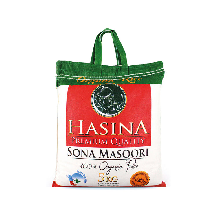 Hasina Organic Sona Masuri Rice - 5kg