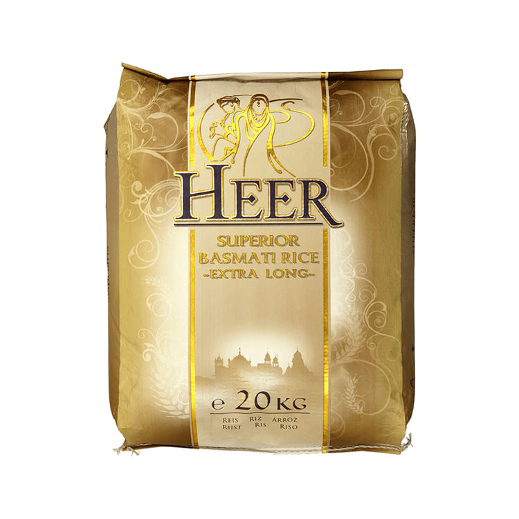 Heer Long Grain Basmati Rice - 20kg