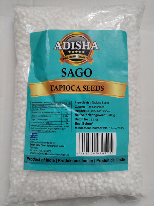 Adisha Sago ( Tapioca , Sabudana ) - 500g