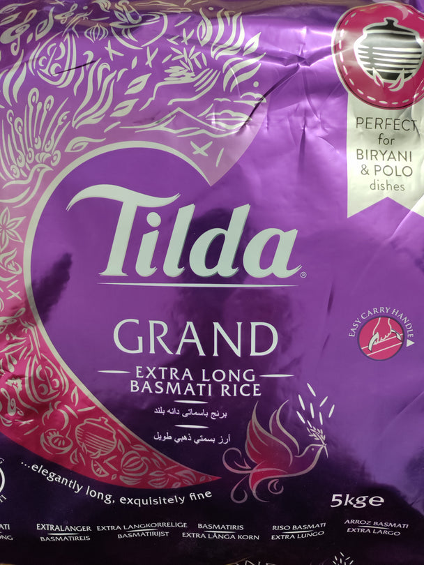 Tilda Grand Extra Long Basmati Rice - 5kg