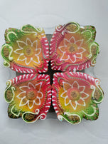 Decorative Diya For Diwali (Set of 4)