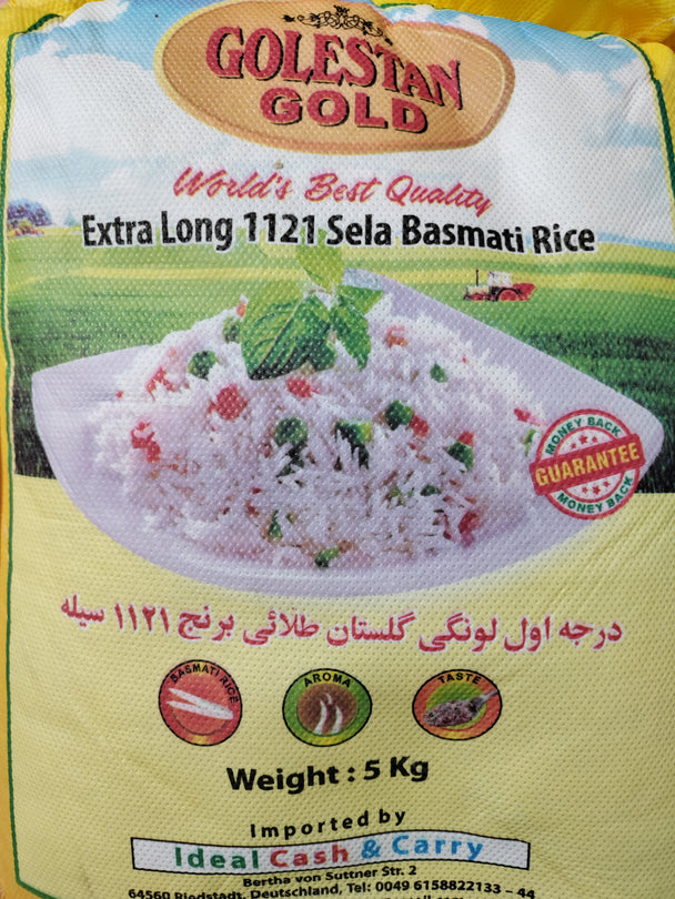 Golestan Extra Long Sela Basmati rice - 5kg