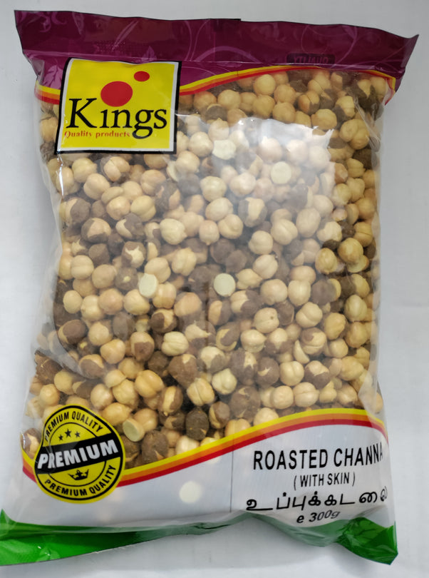 Kings Roasted Chana With Skin - 300g