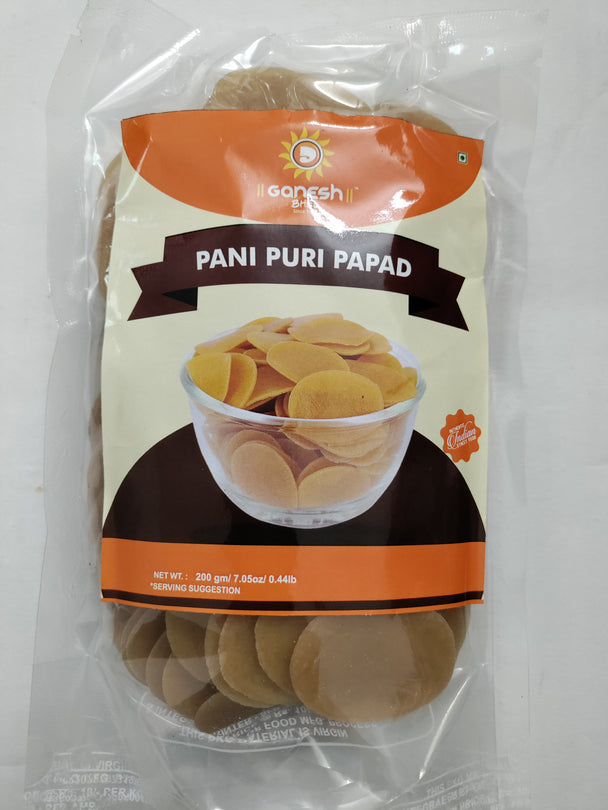 Ganesh Bhel Pani Puri Papad ( Ready to Fry) - 200g