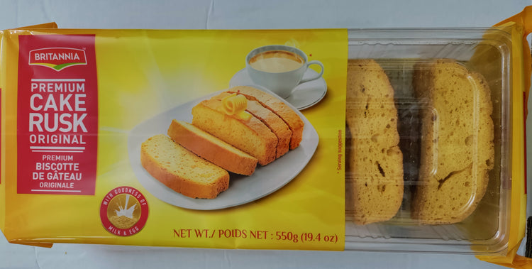 Britannia Premium Cake Rusk Original - 550g