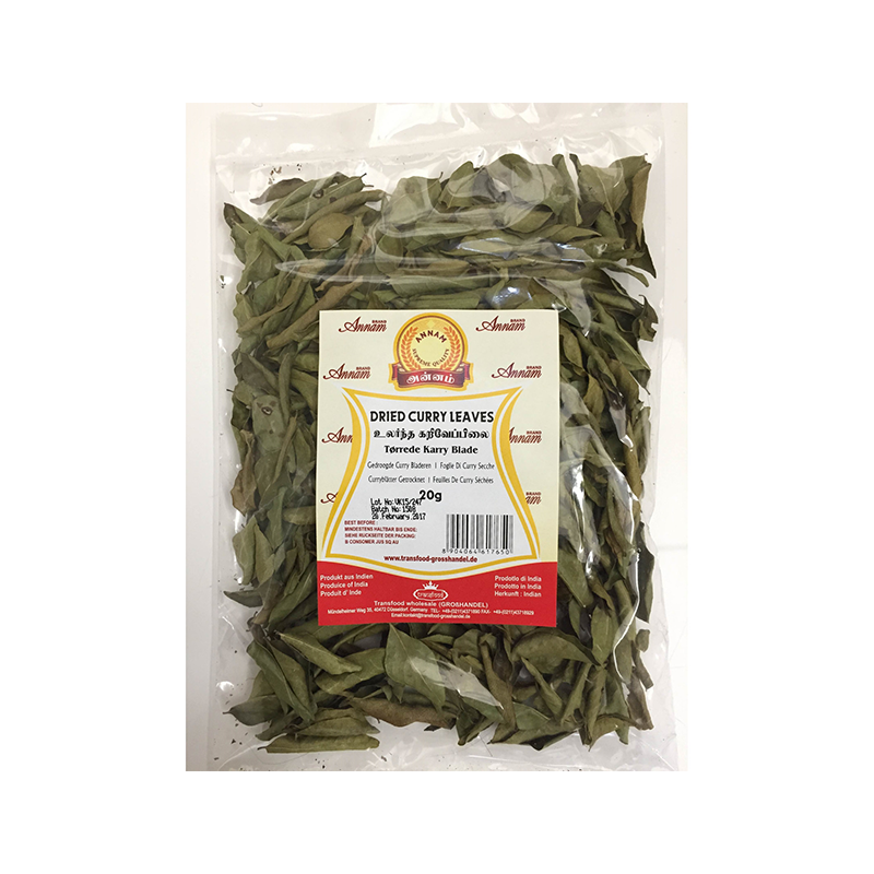 Treasures Curry Leaves - Dried - Curry Pata - 100 Pure From India (10g